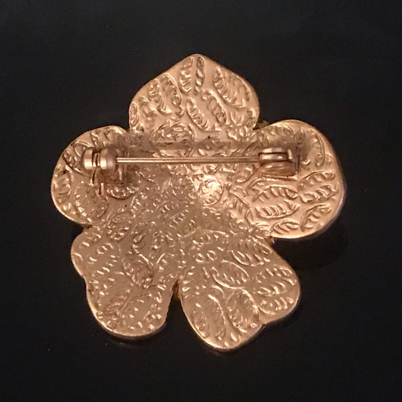 🌺 Gorgeous VTG Blossom w Gemstones & Rhinestones - Picture 2 of 2